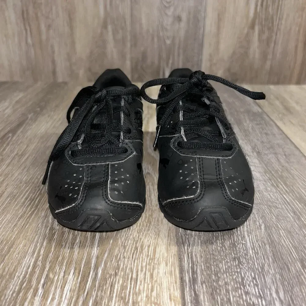 Puma Tazon 6 Fracture Youth US Size 12C All Black 191447-01 Sneaker Shoes